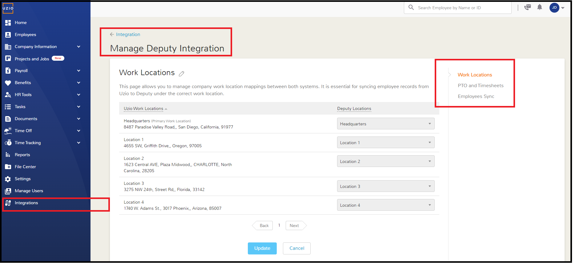 Deputy Manage Integration Settings.png