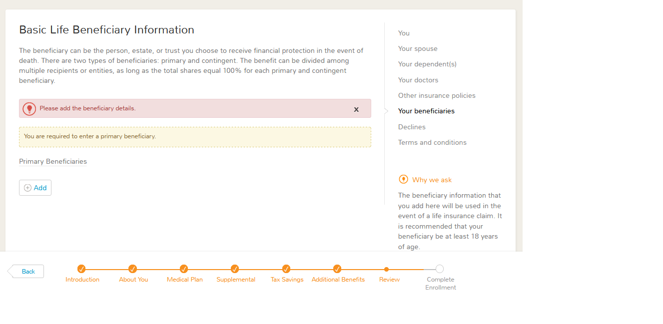 Mandatory Beneficiary in Enrollment Flow.png